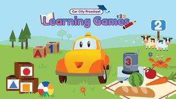 자동차 마을: 유아 및 유치원 학습 게임 포스터