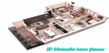 3D minimalistischer Hausplaner