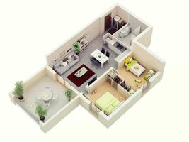 3D Minimalist Home Planner پوسٹر