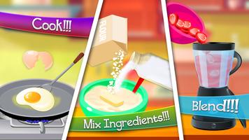 Breakfast Cooking Game – Kitchen Food Maker Mania captura de pantalla 2
