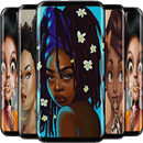 Melanin Tapeten, süßes schwarz APK