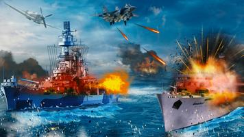 Sea Warships Battle naval war Affiche