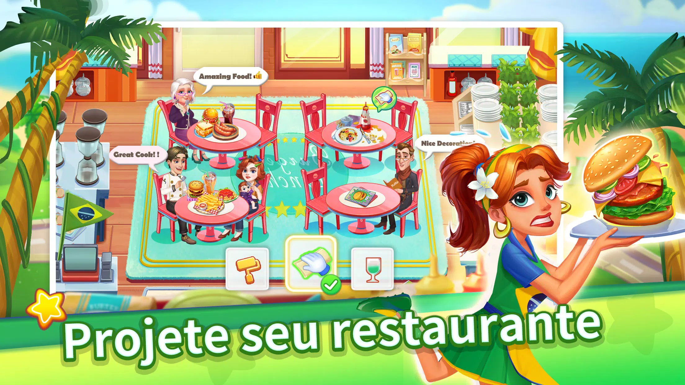 Download do APK de jogos de culinária offline para Android