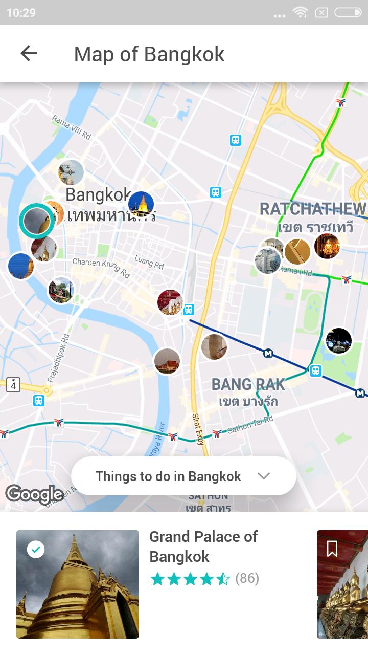 Карта Дрим ворк Бангкок.