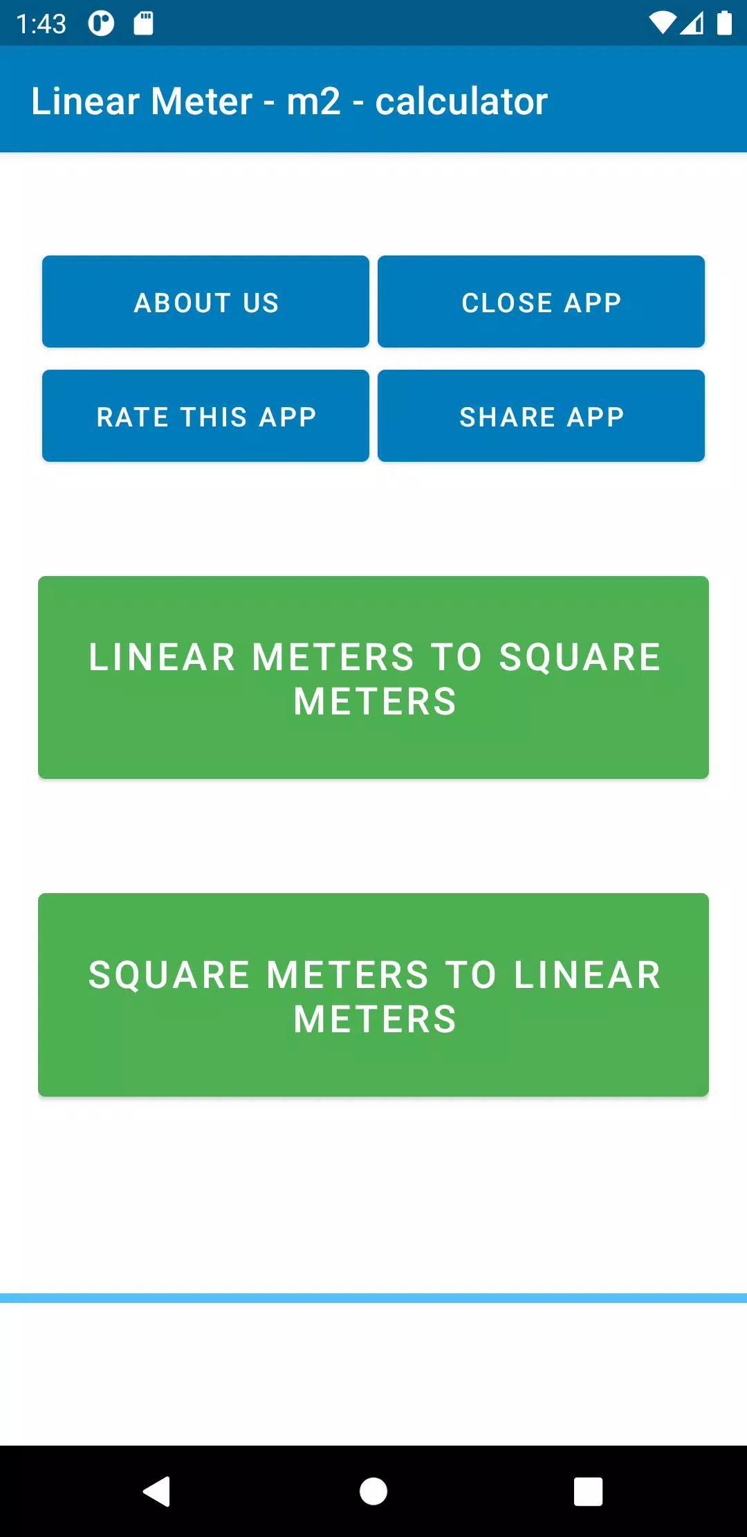 Descarga de APK de Metro Lineal - m2 - calculador para Android