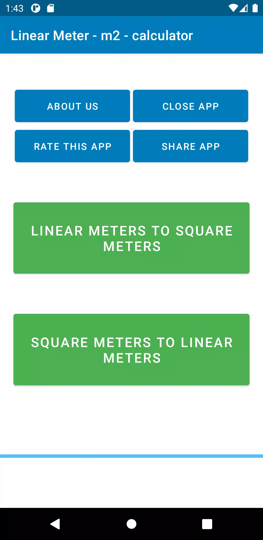 Descarga de APK de Metro Lineal - m2 - calculador para Android Descarga de APK de Metro Lineal - m2 - calculador para Android