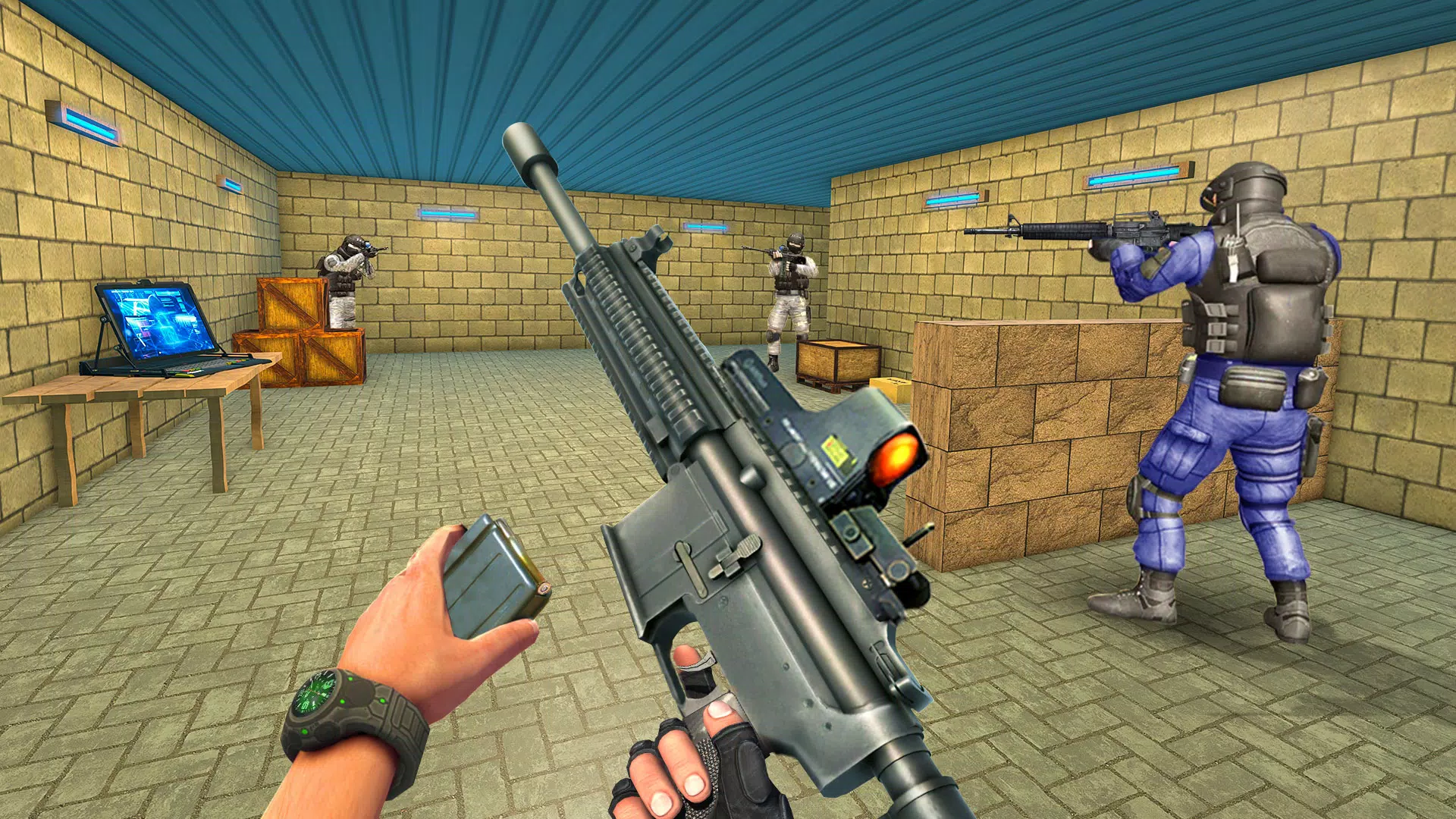 Download do APK de Jogo de arma tiro em equipe 3d para Android