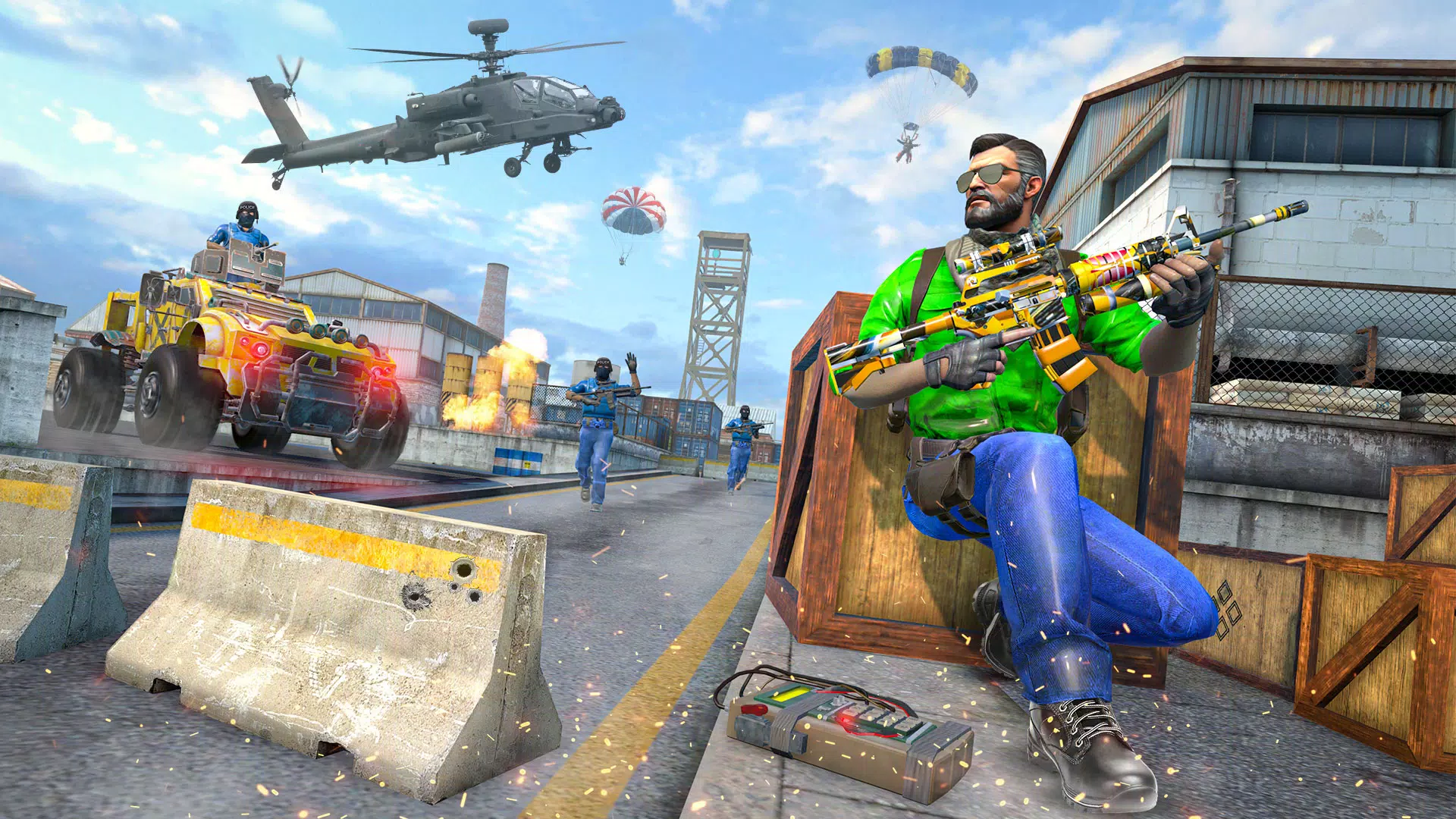 Download do APK de Jogo de arma tiro em equipe 3d para Android