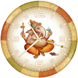 Ganesh ji clock live wallpaper أيقونة