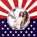 USA Independence Photo Frame-icoon