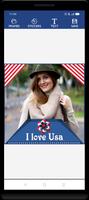 USA Independence Photo Frame-poster