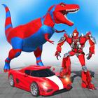 Dino Robot Transform Car Game icône