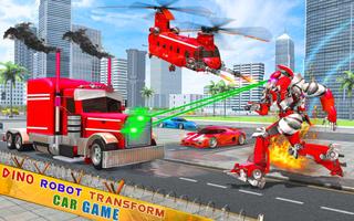 Dino Robot Transform Car Game ảnh chụp màn hình 3