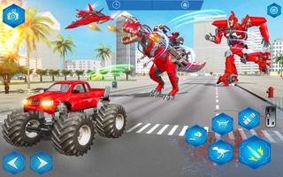 Dino Robot Transform Car Game ảnh chụp màn hình 1