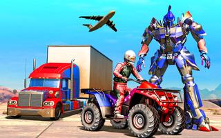 Grand Police Robot Transform : Quad Bike Shooting screenshot 1