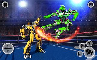 Futuristic Robot Ring Fighting Poster