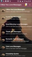 Poster I Miss You Love Messages