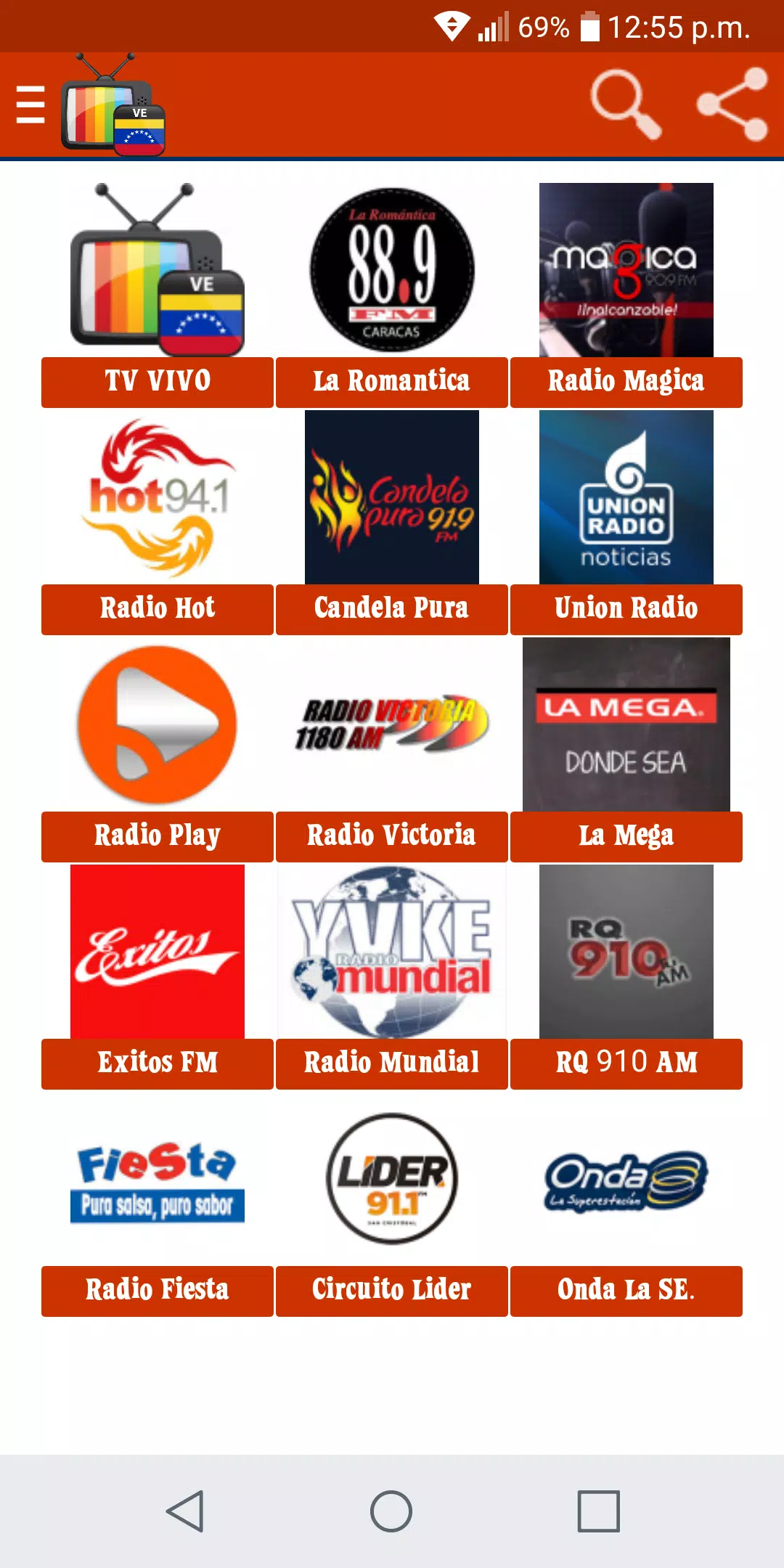Descarga de APK de Radios & TV de Venezuela en Vivo para Android