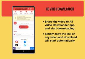 All in one video downloader پوسٹر