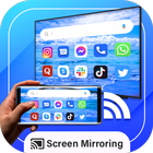 Miracast Scherm Mirroring TV-icoon