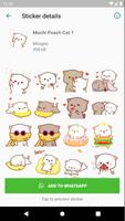 Mochi Peach Cat Stickers 海报