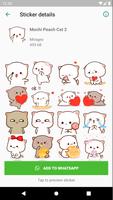 Mochi Peach Cat Stickers 截图 1