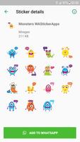 برنامه‌نما Monsters Stickers عکس از صفحه