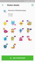 برنامه‌نما Monsters Stickers عکس از صفحه