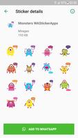 برنامه‌نما Monsters Stickers عکس از صفحه