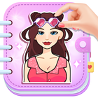 Paper Doll DIY: Dress Up Diary أيقونة