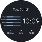 ikon Yearly Progress Watch Face