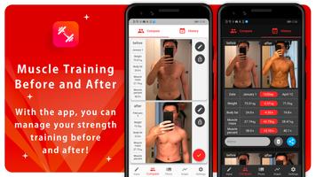 Strength Training Before&After Plakat