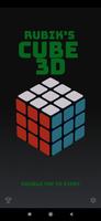 Rubik's Cube 3d Affiche