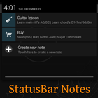 Quick Notes in Statusbar ไอคอน