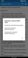 Kalendarz Czytania Biblii Ekran Görüntüsü 1