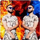 Photo editor for fire background Mirror effect-APK