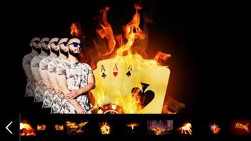 Photo editor for fire background Mirror effect 스크린샷 1