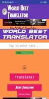 World Best Translator 2019 โปสเตอร์