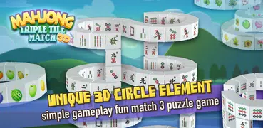 3D Mahjong Triple Tile Match