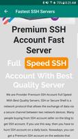 Fastest SSH Servers capture d'écran 2