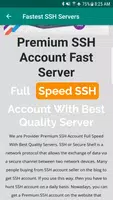 Fastest SSH Servers screenshot 2