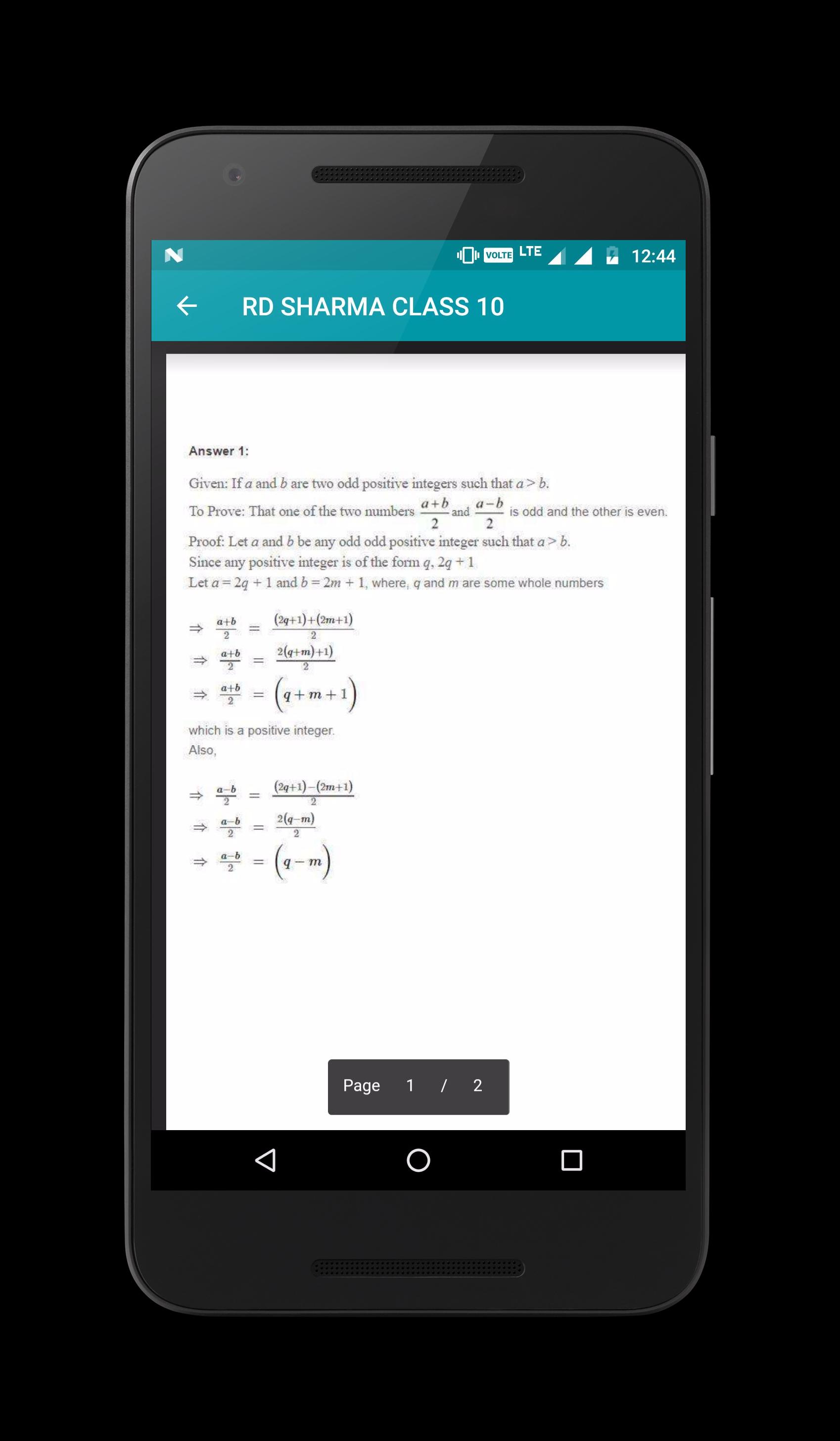 RD Sharma Class 10 Maths Solution for Android - APK Download