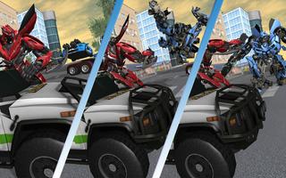 Police Car Transform Robots Vs Gangsters Autobots اسکرین شاٹ 2