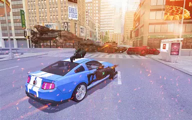 Police Car Transform Robots Vs Gangsters Autobots APK download