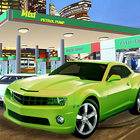 Real Sports Car Gas Station - Extreme Parking 2017 آئیکن