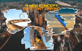 Vertical Mega Ramp Car Driving Stunts Simulator 3D screenshot 2