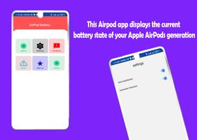 AirBuds AirPods Battery level Plakat