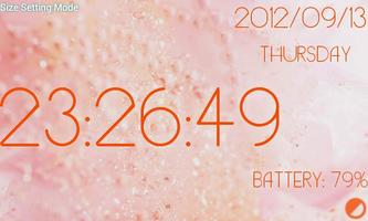 Cute clock battery Free Editio screenshot 2
