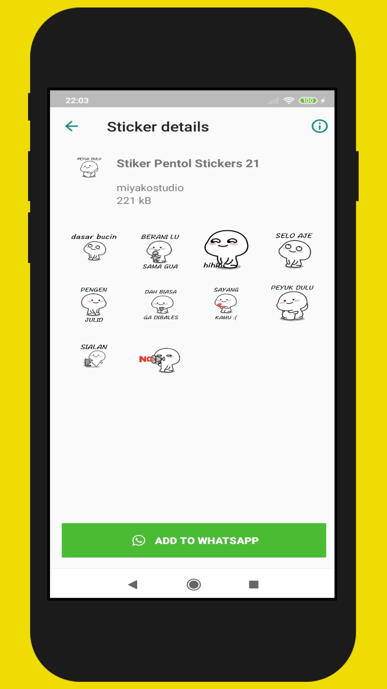 Android용 Stiker Wa Pentol Lucu 2020 - APK 다운로드