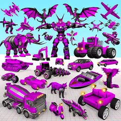 Elephant Robot Car: Robot Game XAPK download